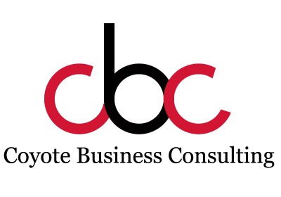 A logo that says CBC coyote business consulting.
