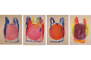 A piece of student printmaking art.