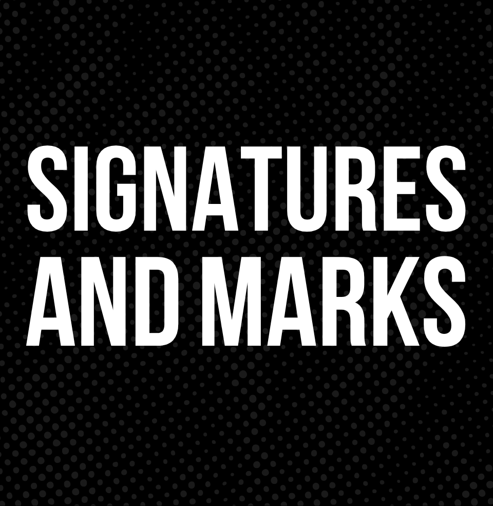 Signatures and Marks