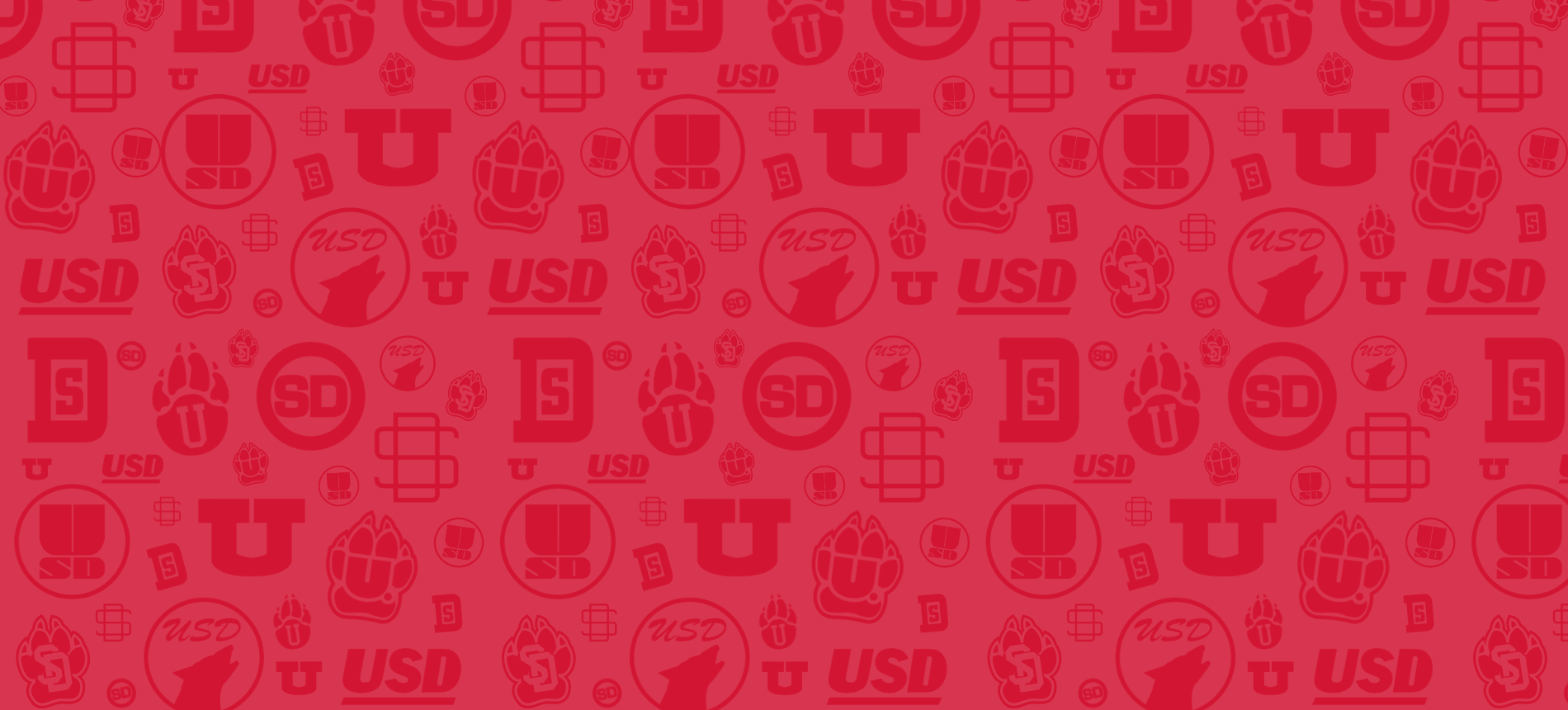 mixture of old usd logos with a red overlay