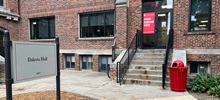 The outside of the student counseling centers entrance from Dakota Hall.