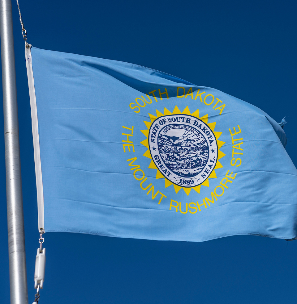 The South Dakota flag.