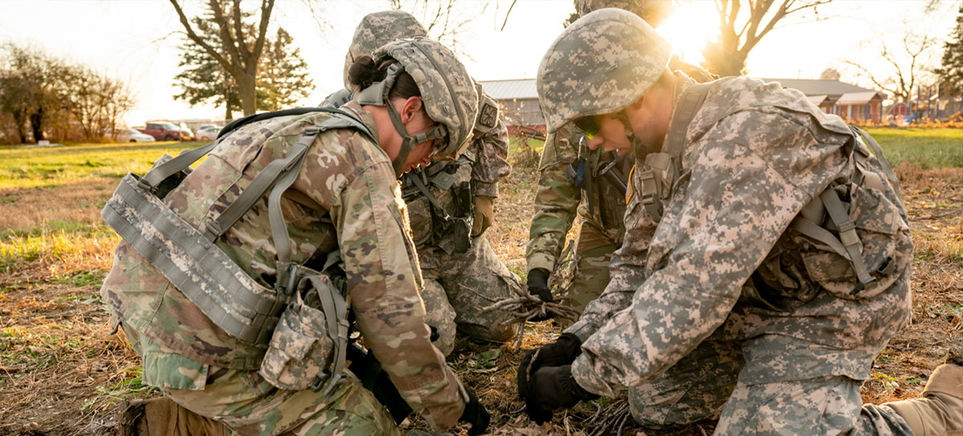 USD ROTC cadets in the field.