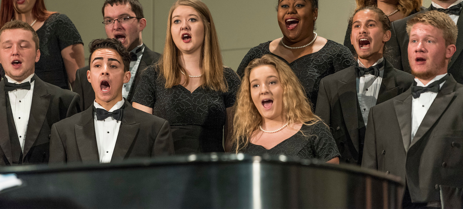 The USD chamber singers performing.