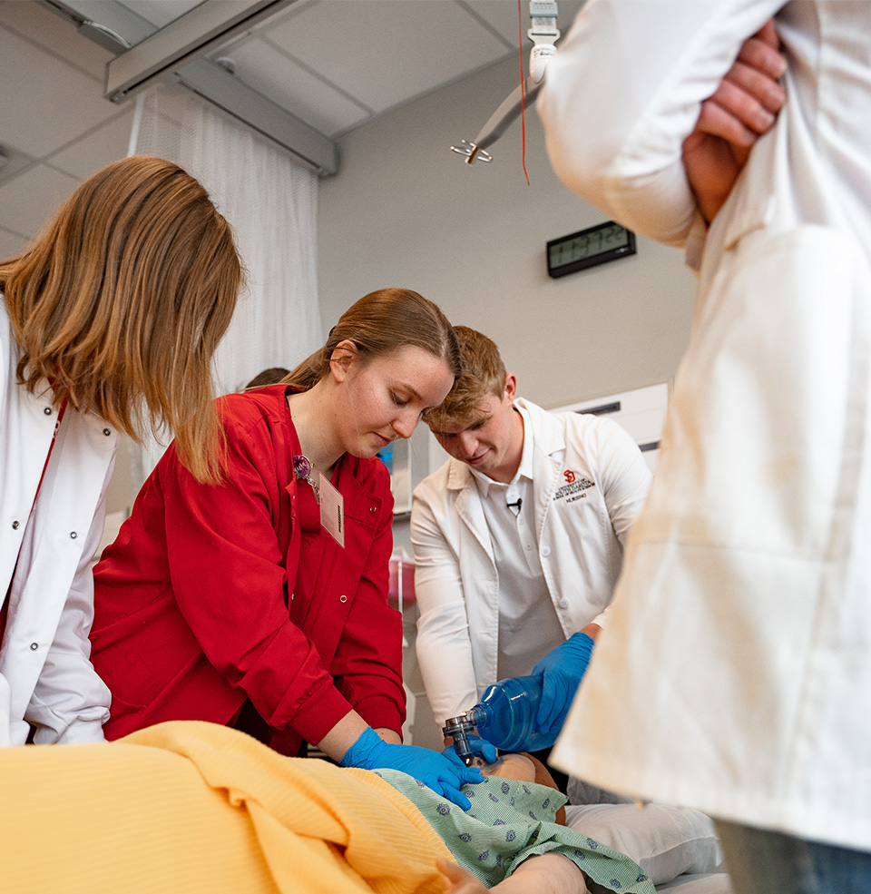 People working at a simulation lab