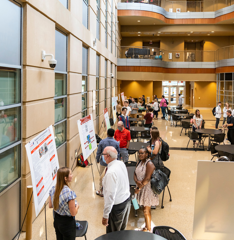 A presentation of student projects in progress.