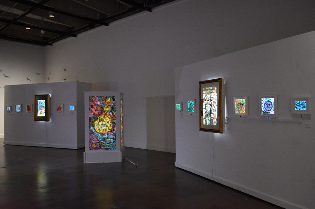 A piece of student printmaking art.