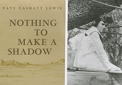 Text that says nothing to make a shadow with a picture of a young woman.