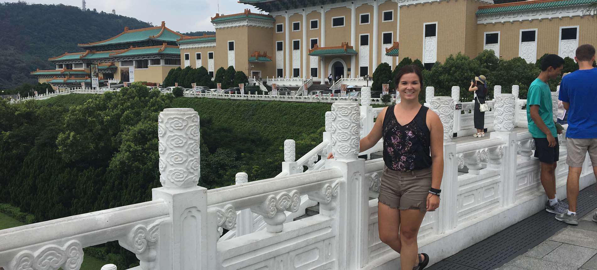 Student Seeing the Sights While Studying Abroad