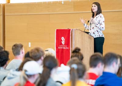 Guest Speaker Presenting at an Event