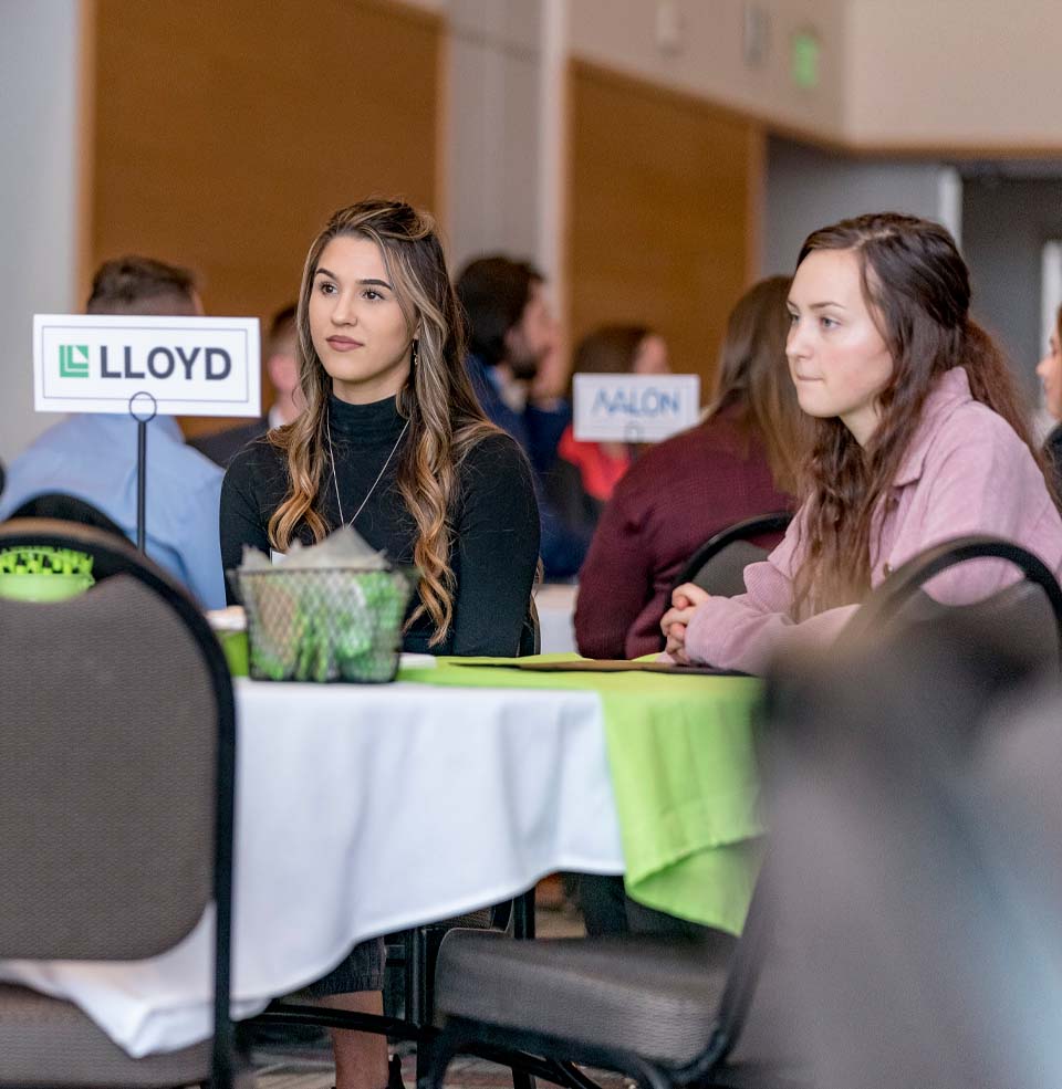 Students Attending a Networking Event.