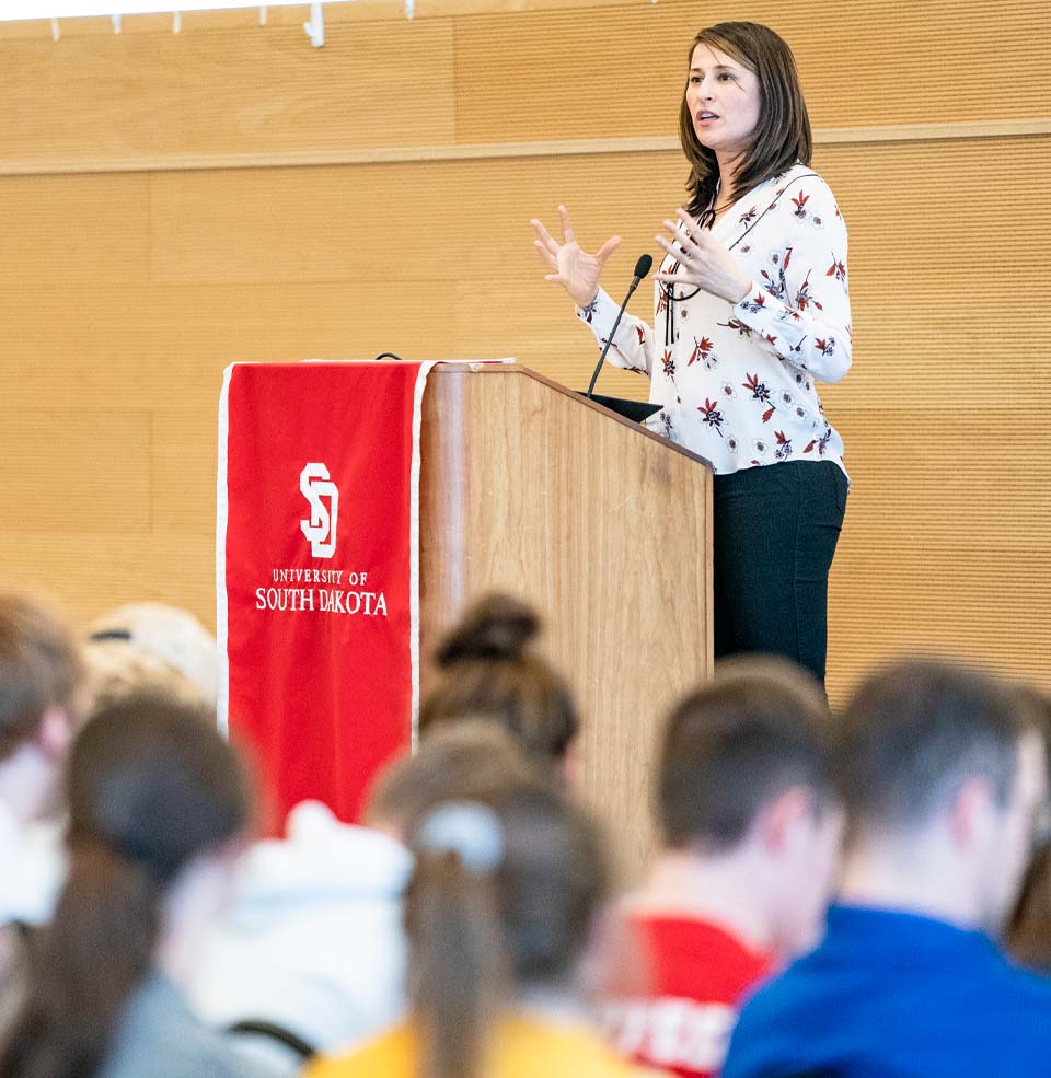 Guest Speaker Sheelah Kolhatkar Presenting at Volks Symposium