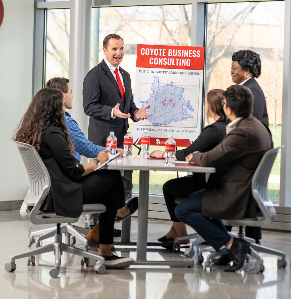 Coyote Business Consulting Group having a Discussion