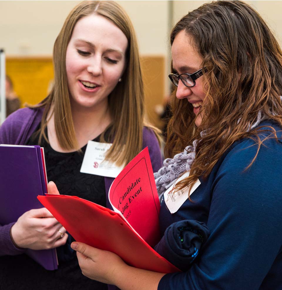 Students at a Networking Event