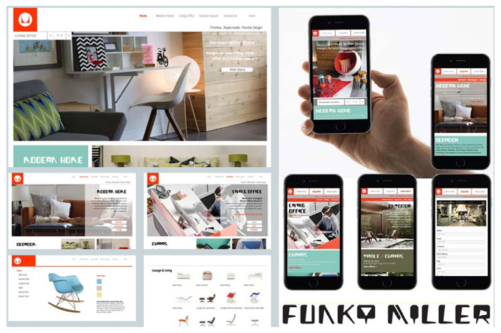 A USD student's graphic design showcase.