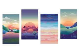 A USD student's graphic design showcase.