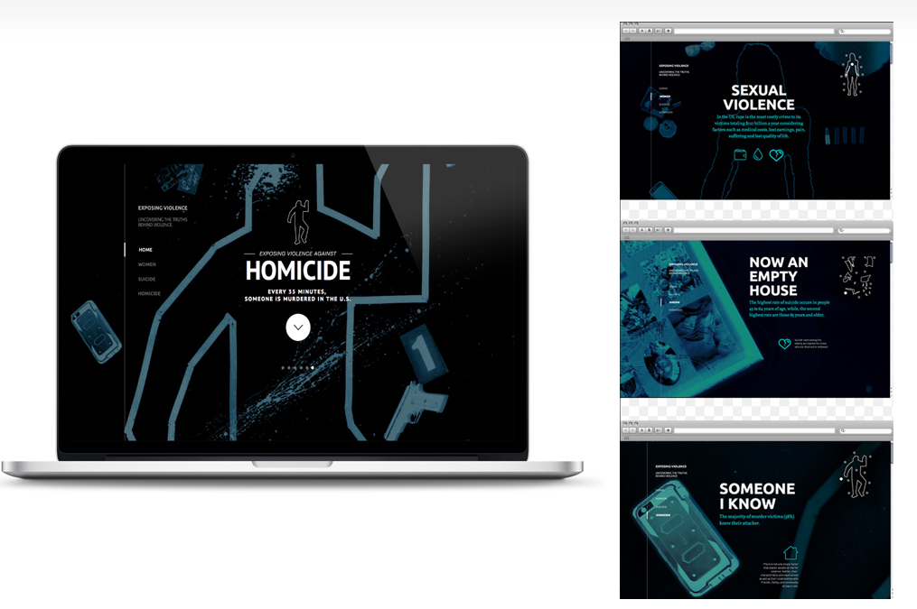 A USD student's graphic design showcase.