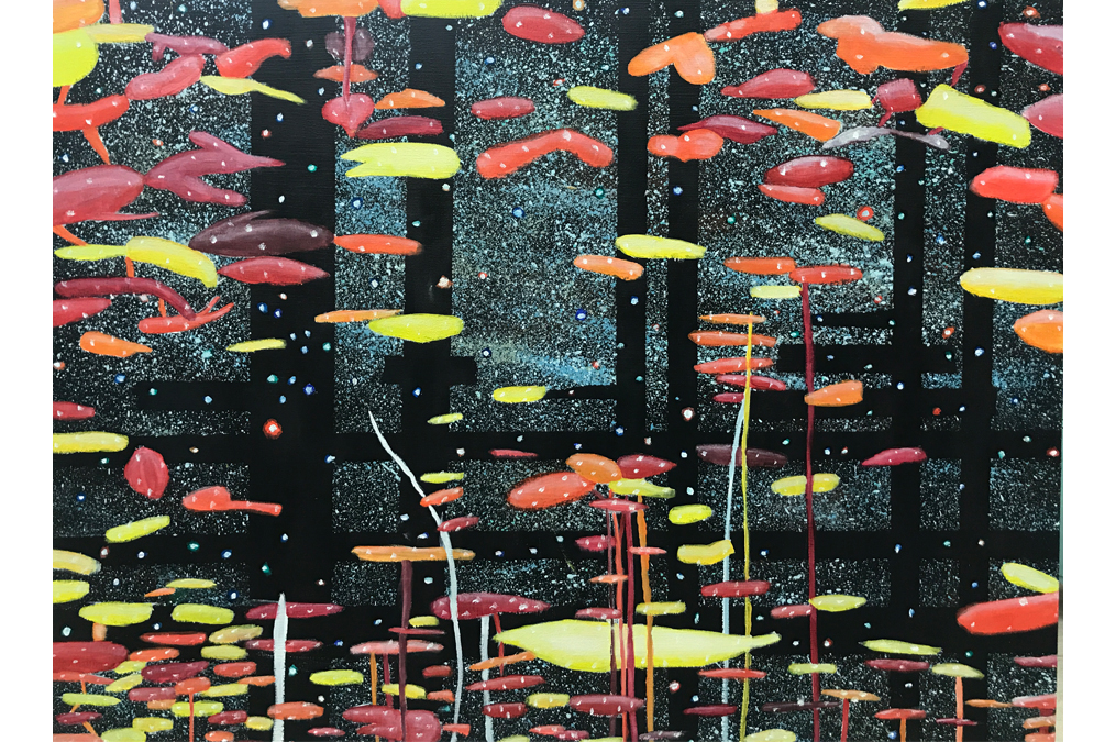 A USD student's paint artwork.