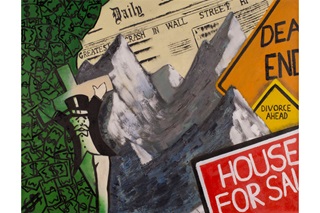 A USD student's paint artwork.