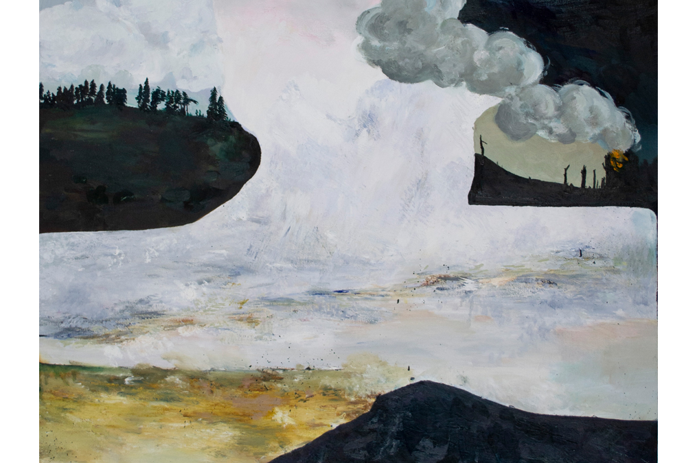 A USD student's paint artwork.