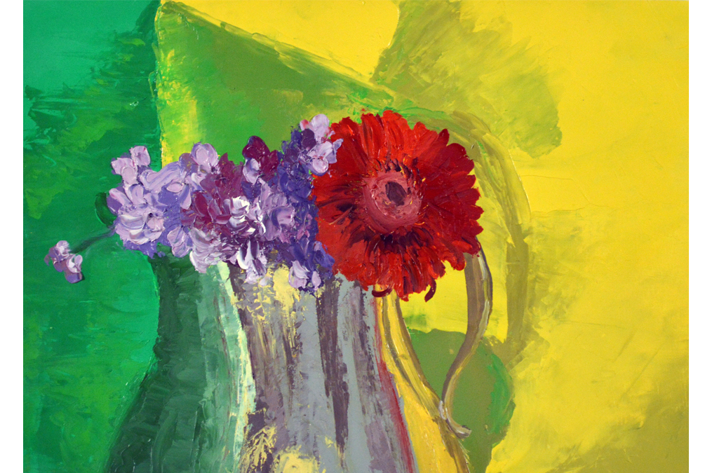 A USD student's paint artwork.