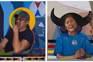 A USD student's paint artwork.