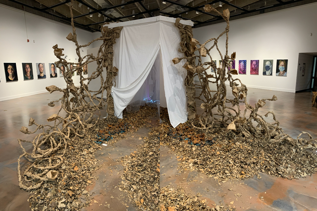 A USD Student's sculpture creation.