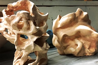 A USD Student's sculpture creation.