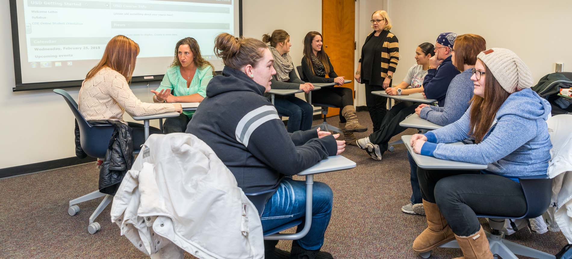 Group of Students Having an In-Class Discussion
