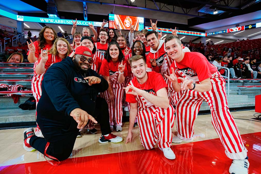Coyote Crazies at a basketball game