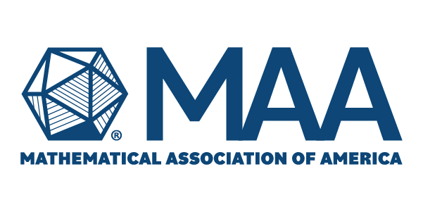 Mathematical Association of America logo in blue.